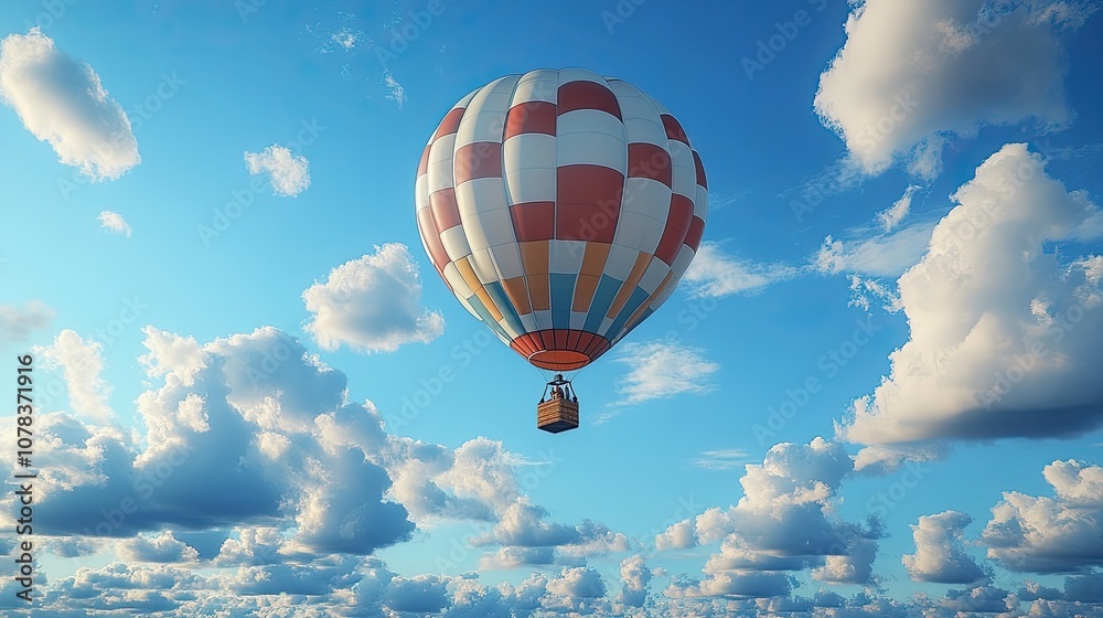 Fototapeta premium inflatable cloud balloon 3d rendering