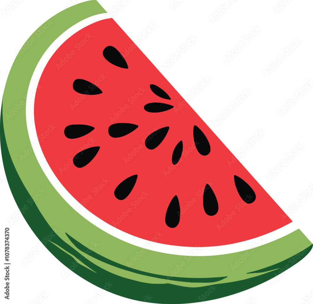 watermelon slice isolated on a white background watermelon slice isolated on a white background