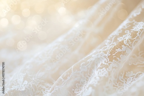 Subtle gold and white background with a faint lace overlay.