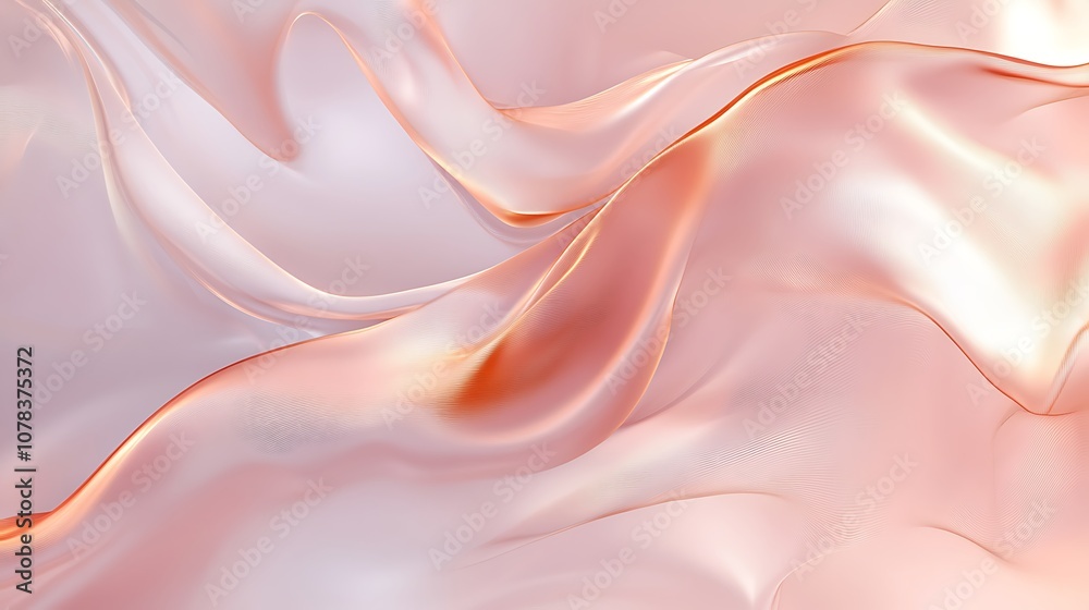 Obraz premium Soft rose gold background with light smoke haze and a warm glow
