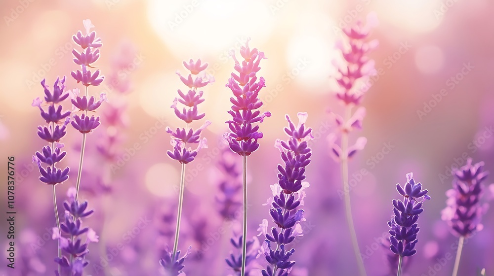 Obraz premium Soft lavender gradient for calm and peaceful background designs