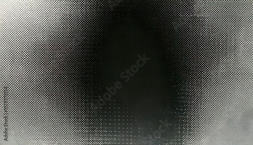 Abstract halftone with black and white gradient. Grunge texture for blend effect. Generated image