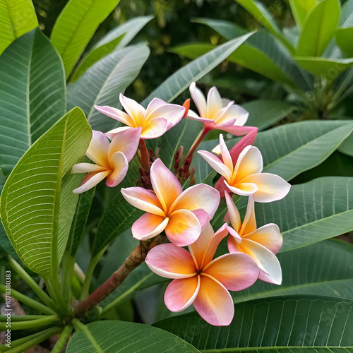 cute flowers with natural petals and leaves