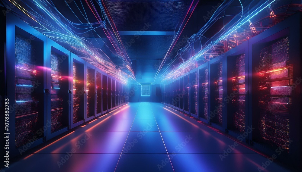 Obraz premium Scalability is key for growing data center needs. 