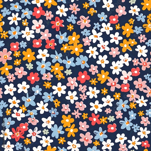 Vibrant and Elegant Flower Patterns Ideal for Backgrounds and Textiles