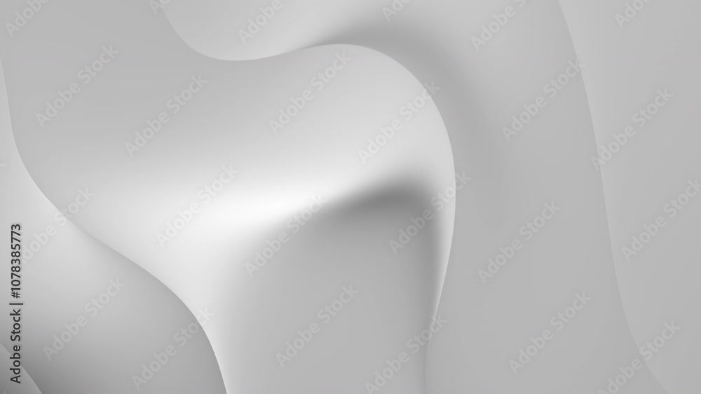 Abstract light organic flowing shapes background with soft gradients