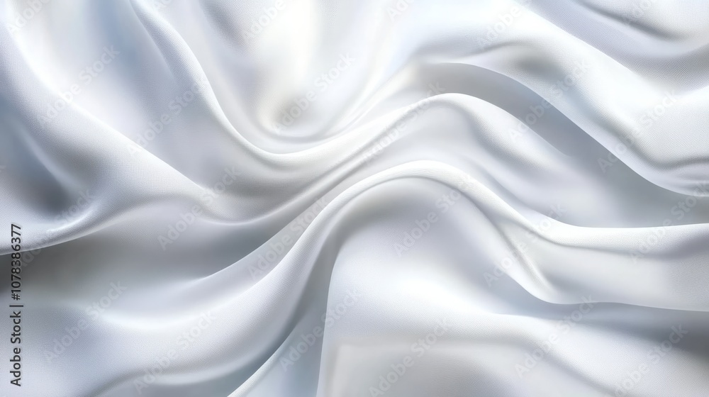 Obraz premium 3d wavy abstract white background