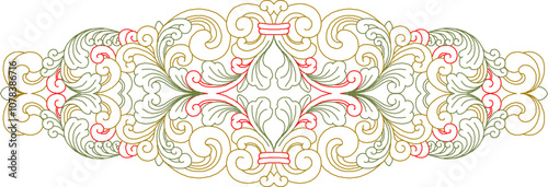 Sketch vector illustration silhouette design ornament decoration decoration accessories classic vintage ethnic traditional