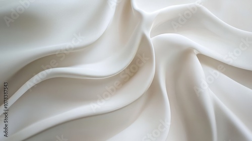 3d wavy abstract white background photo