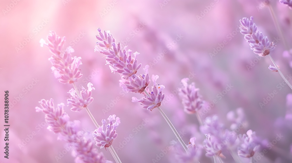 Fototapeta premium Soft pinkish lavender background with a pastel appearance