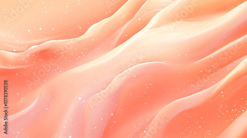 Solid peach orange background with a soft glowing finish