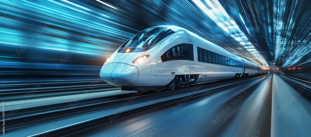 Fototapeta premium High Speed Train Blur