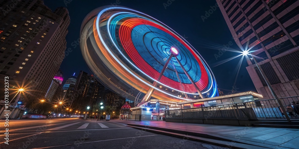 Abstract Circular Digital Technology Pattern in Long Exposure: A Mesmerizing Fusion of Light and Motion Capturing the Essence of Innovation and Connectivity in a Vivid Display Abstract Circular Digital Technology Pattern in Long Exposure: A Mesmerizing Fusion of Light and Motion Capturing the Essence of Innovation and Connectivity in a Vivid Display