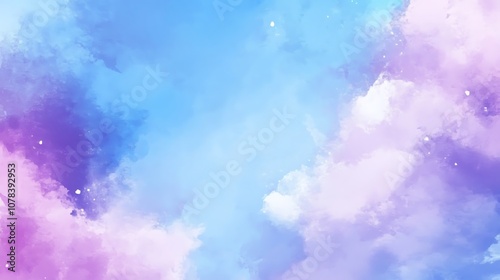 Soft pastel lavender-blue background with a calming feel