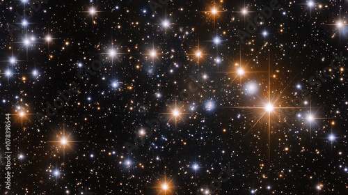 Wallpaper Mural Vast starry sky filled with countless twinkling stars on a clear night, some stars shining brighter against the dark expanse." Torontodigital.ca