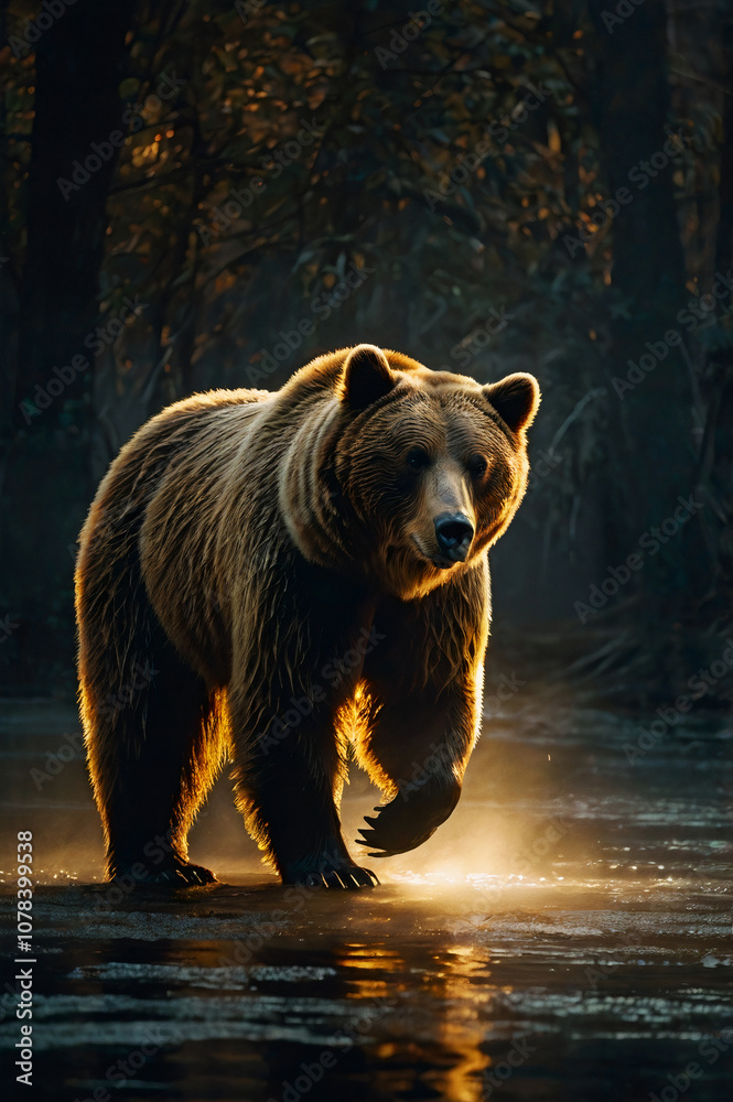 brown bear in forest brown bear in forest
