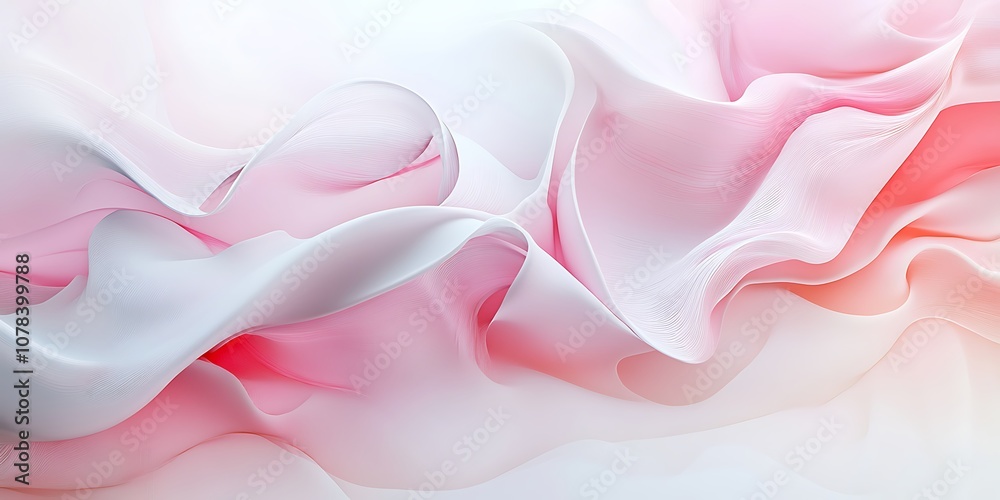 Fototapeta premium Soft pink and white gradient blur