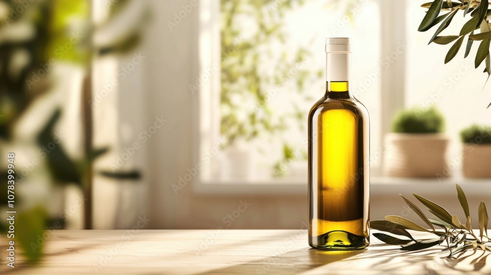 Discover the beauty of an elegant bottle of premium olive oil Discover the beauty of an elegant bottle of premium olive oil