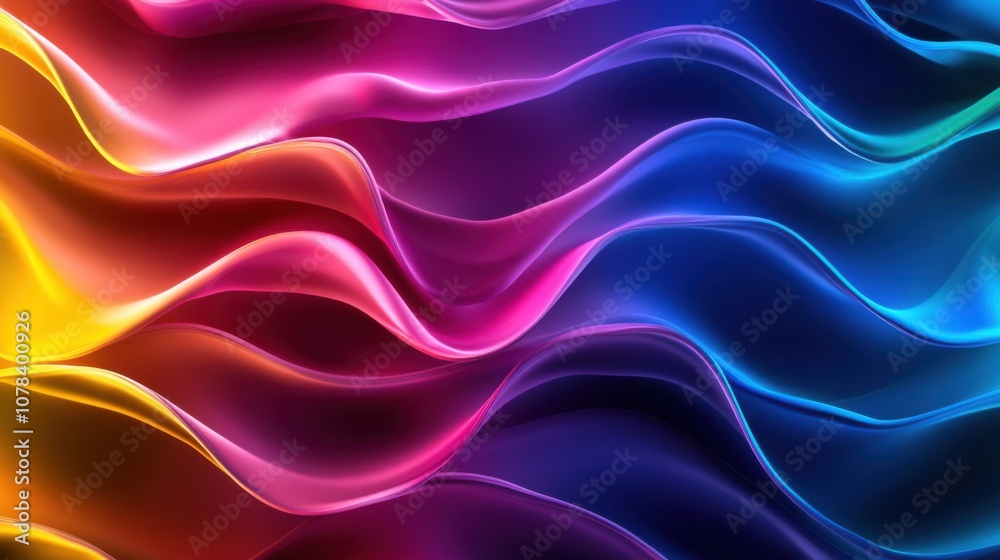 Fototapeta premium Explore the vibrant waves of the electromagnetic spectrum visualization