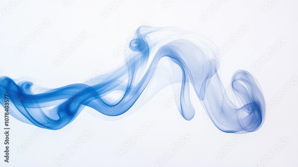 Dark smoke trails twisting and blending, forming an abstract and mysterious effect, isolated on white Dark smoke trails twisting and blending, forming an abstract and mysterious effect, isolated on white