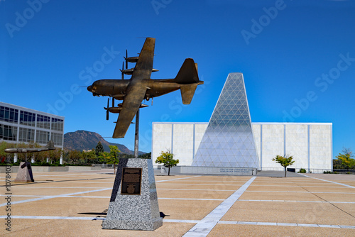 Historical airplanes  that symbolize stories of  the service and sacrifice of generations of American Airmen. Located on The Honor Court, U.S. Air Force Academy just north of Colorado Springs.