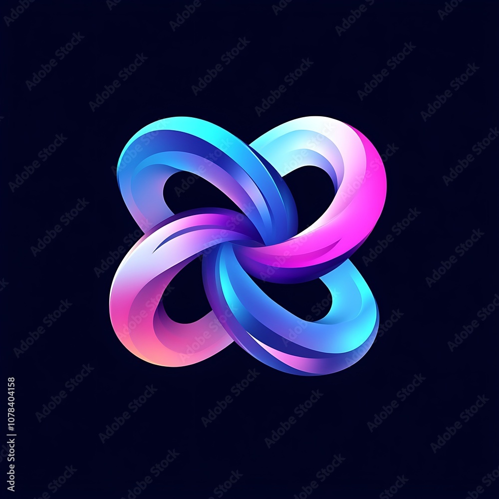 Modern abstract logo design ai generated Modern abstract logo design ai generated