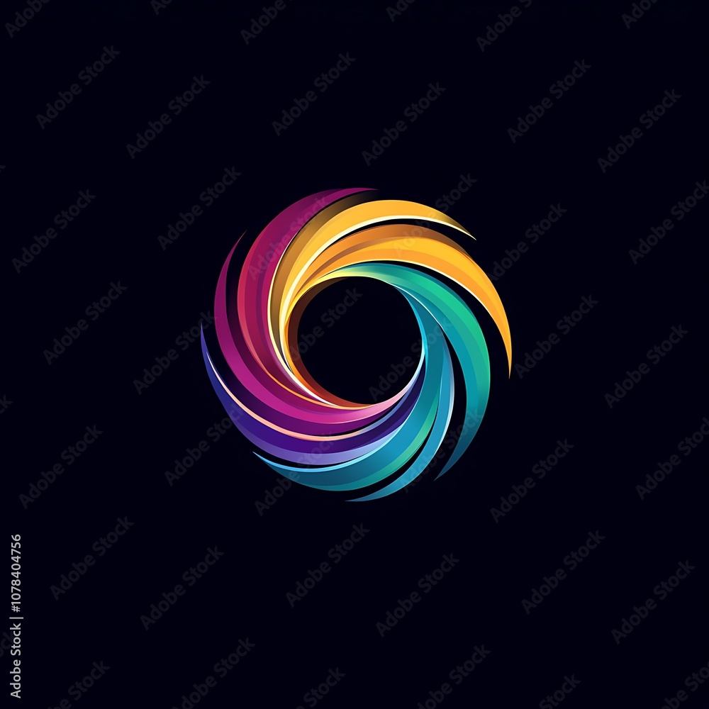 Modern abstract logo design ai generated