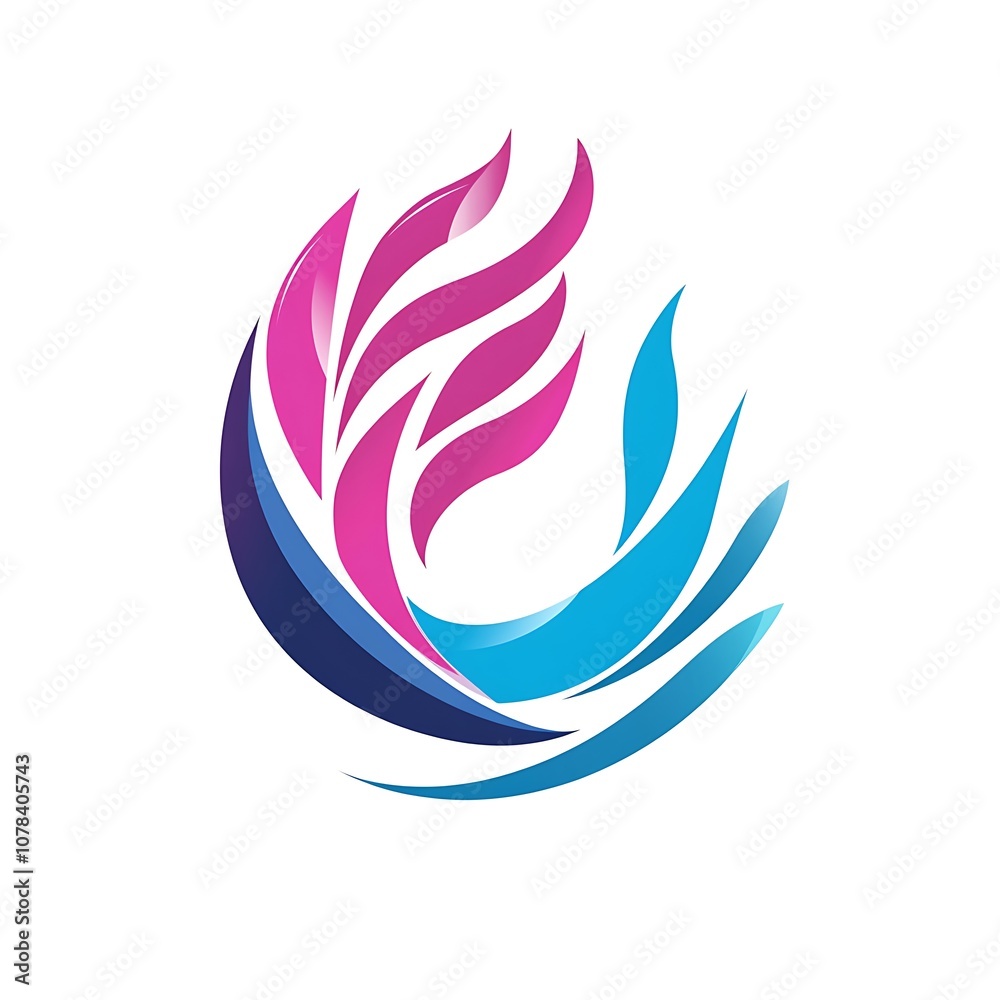 Modern abstract logo design ai generated Modern abstract logo design ai generated