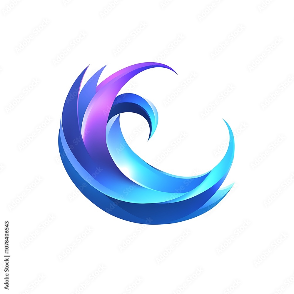 Modern abstract logo design ai generated Modern abstract logo design ai generated