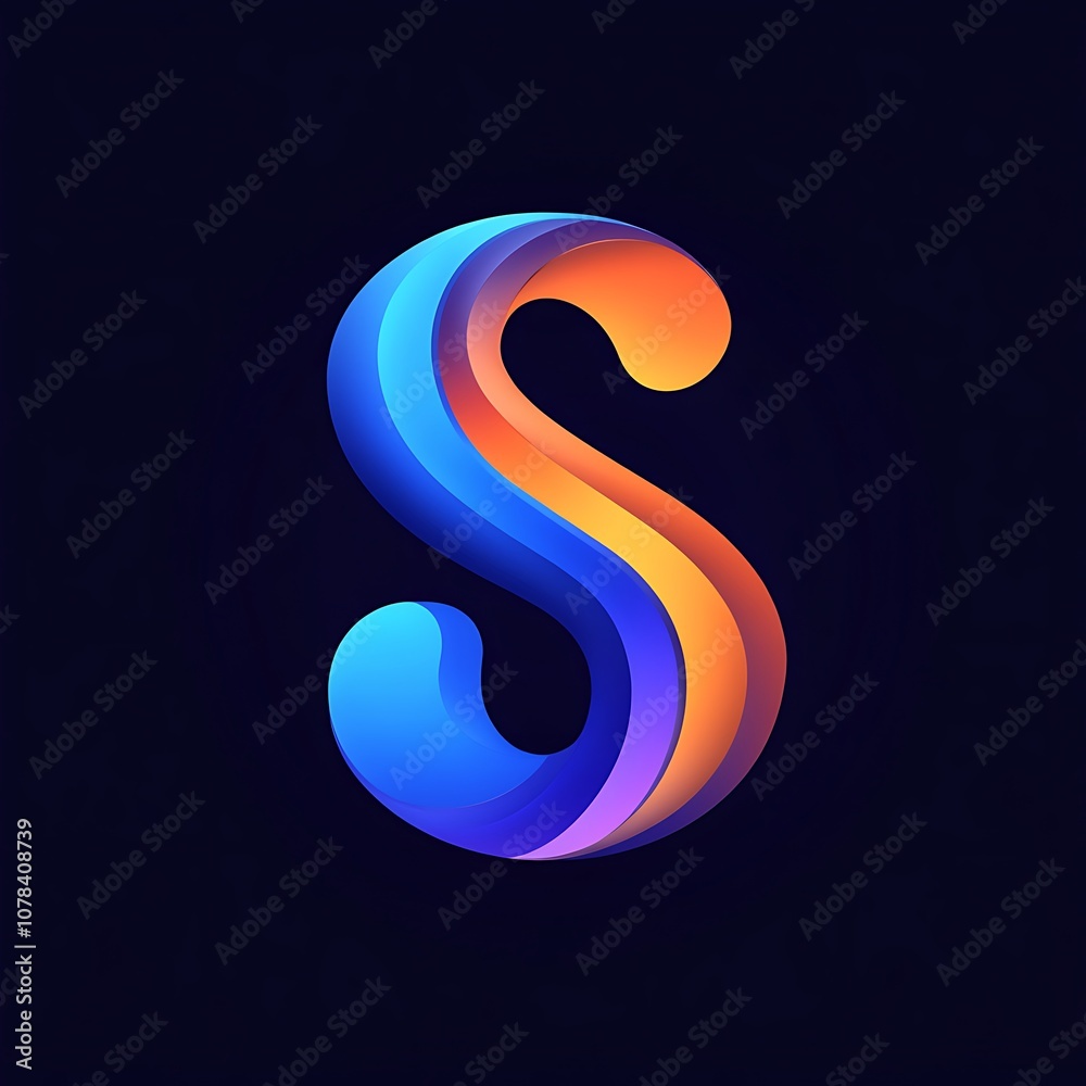 Naklejka premium Modern abstract logo design ai generated