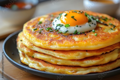 A Korean cake known as hotteok