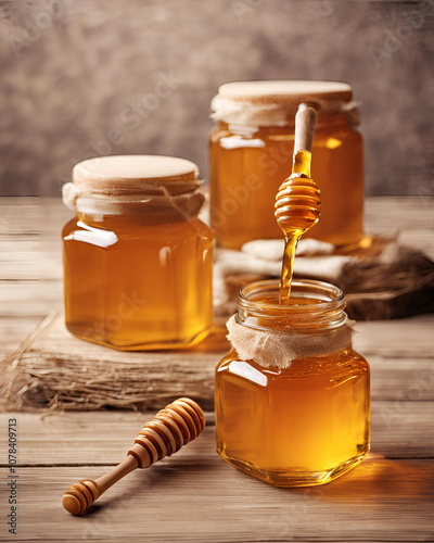 Unthoney jars, glass jars, golden honey, pure honey, sweet, organic, raw honey, kitchen decor, amber, natural sweetener, pantry, glass containers, sticky, liquid gold, rustic, nature, honeycomb, farmh photo