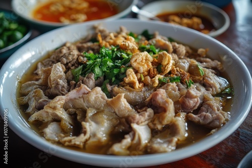 Babat bacem an Indonesian dish made from cow organs like tripe intestines and heart is considered unhealthy due to its high fat cholesterol and uric acid conten