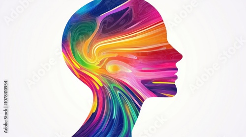 Abstract Portrait: Vibrant Colors