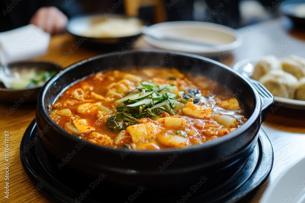 Chicken dumpling kimchi stew Chicken dumpling kimchi stew