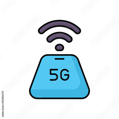 5g Data Hub vector icon