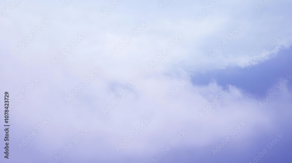 Soft pastel lavender-blue background with a calming feel