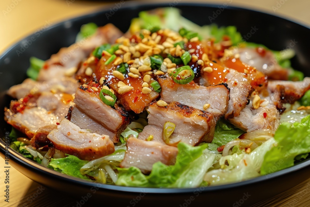 Chilled salad braised pig trotters roasted pork grilled small wraps simmered pork garlic noodle platter Chilled salad braised pig trotters roasted pork grilled small wraps simmered pork garlic noodle platter