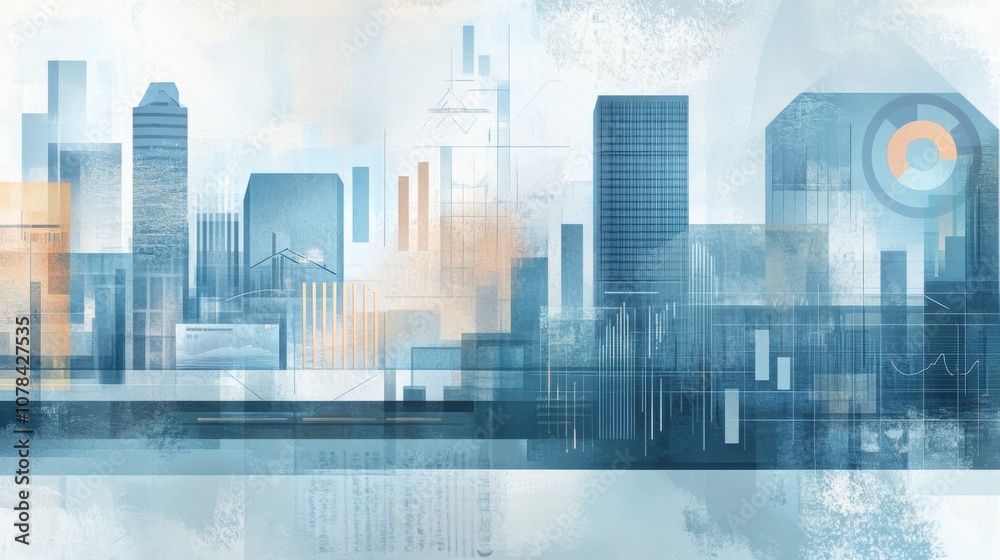 The concept of benchmarking to identify cost-saving opportunities in soft blue and warm gray The concept of benchmarking to identify cost-saving opportunities in soft blue and warm gray
