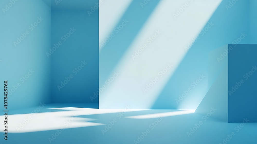 Solid sky blue background with a smooth, soft texture