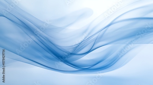 Soft indigo background with light smoke and a gentle, soft glow