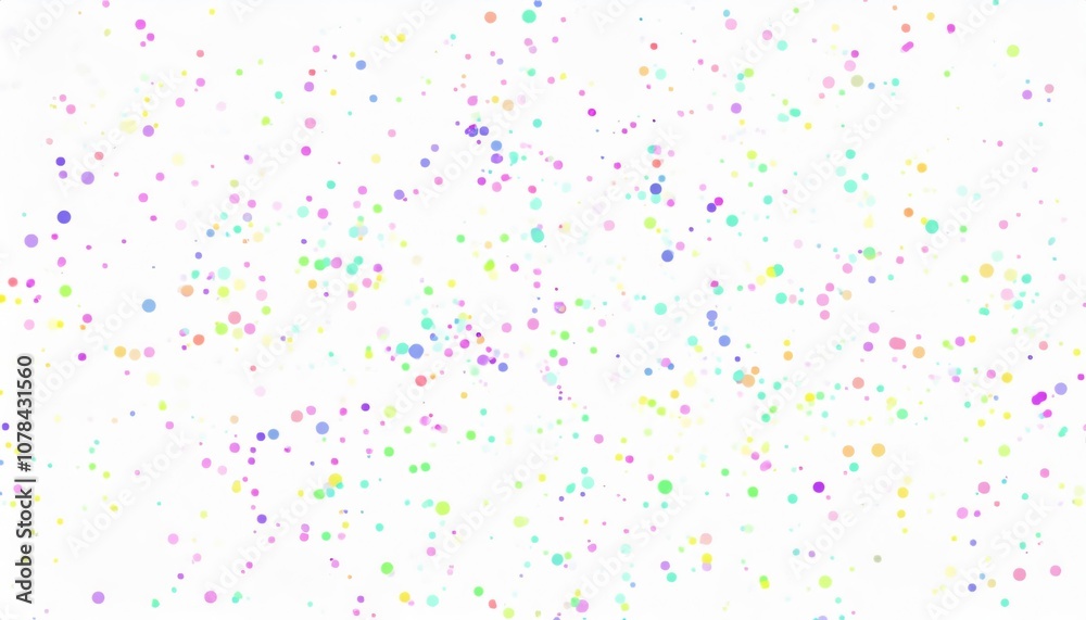 Vibrant multicolored confetti cascading on a pristine white background, setting a lively and celebratory mood Vibrant multicolored confetti cascading on a pristine white background, setting a lively and celebratory mood