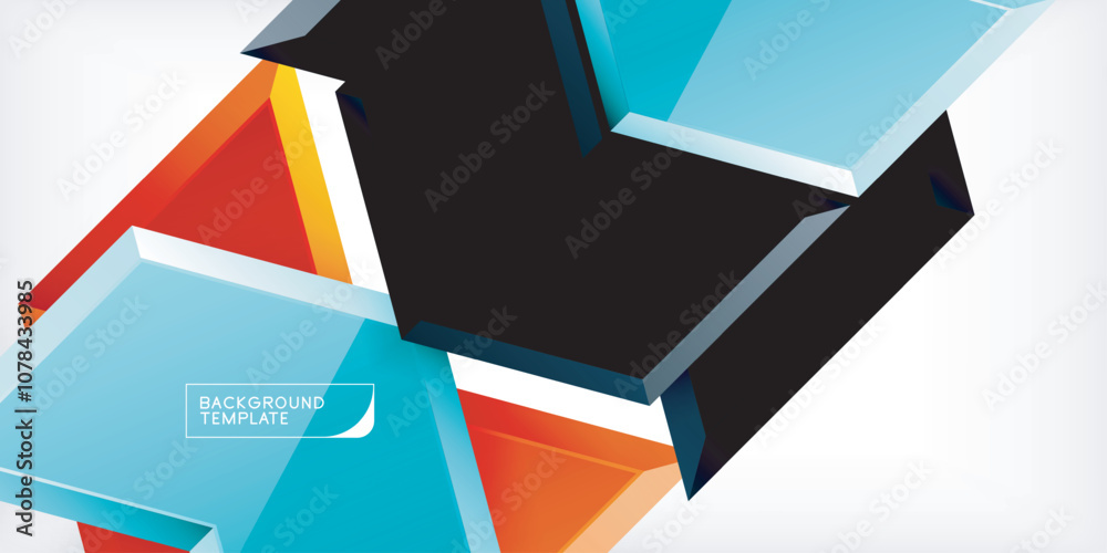 Technology dynamic arrow geometric background. Vector Illustration For Wallpaper, Banner, Background, Card, Book Illustration, landing page