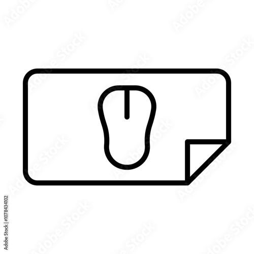 Desk Mat line icon