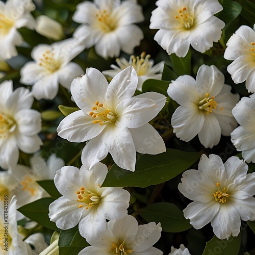 white frangipani flowers