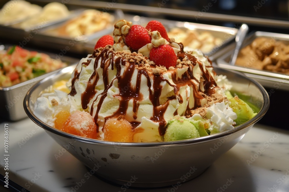 I enjoy eating ice cream daily this is Swensen s bingsu For ice cream fans I enjoy eating ice cream daily this is Swensen s bingsu For ice cream fans