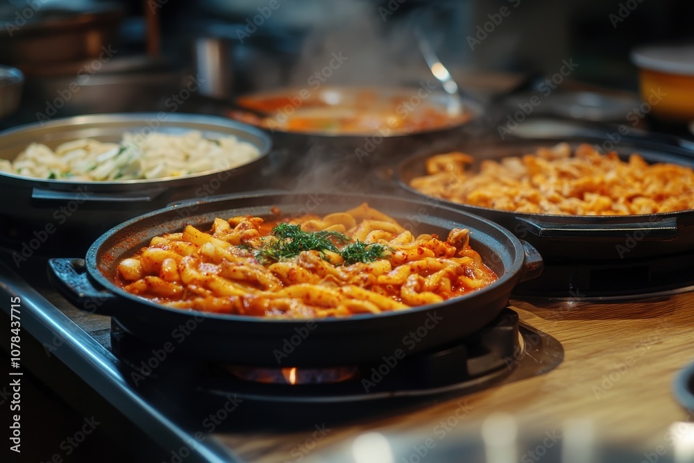 Galbitang a favorite Korean dish on the restaurant table Galbitang a favorite Korean dish on the restaurant table