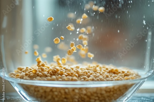 Glasswork tears adlay millet grain photo