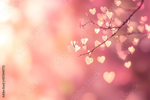 Soft pink background with a scattering of delicate heart outlines.