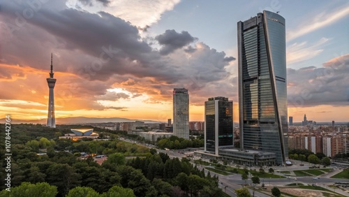 Wallpaper Mural Captivating Conceptual Photography of Torrespana in Madrid Showcasing Urban Landscapes with Creative Perspectives and Dramatic Lighting Torontodigital.ca